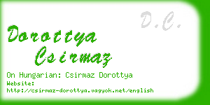 dorottya csirmaz business card